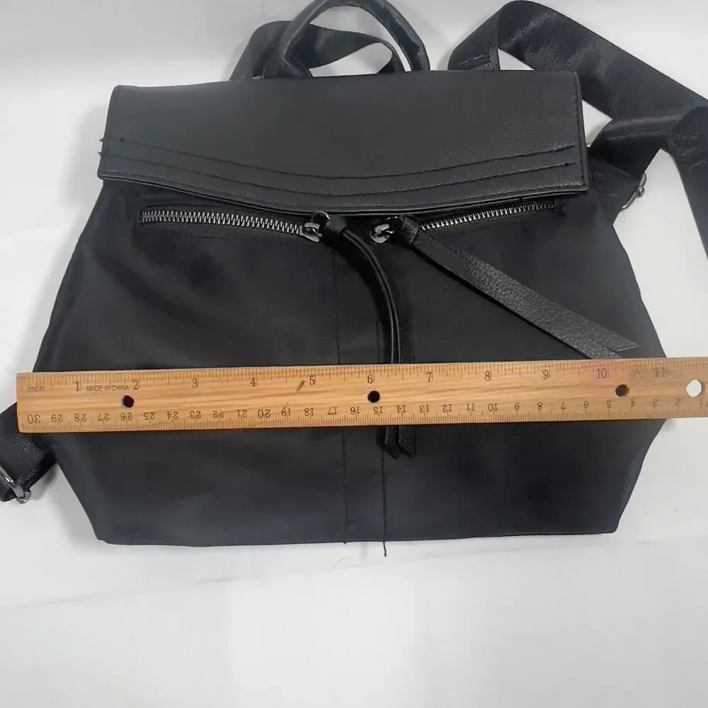 Botkier New York Women's Trigger Black Adjustable Strap Mini Backpack Bag Purse